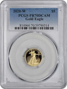 2020-W $5 American Gold Eagle PR70DCAM PCGS - Picture 1 of 2