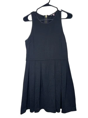 JUICY COUTURE 90's Dress Mini Womens Size M Black Sleeveless Viscose Back Zip - Image 1 of 4