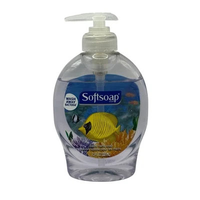 NEW SoftSoap Aquarium Series Yellow Fish Panel Inside 7.5 oz Hand Soft Soap - Image 1 of 2