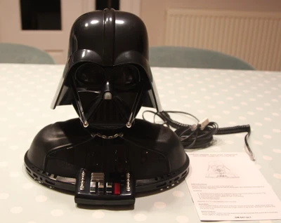 DARTH VADER - STAR WARS - ANALOGUE TELEPHONE BUST - MOVING ANIMATED HEAD - NEW - Image 1 of 4