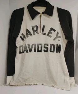 1950s VTG HARLEY DAVIDSON Champion Knitwear Made USA Tag Men Sz M Long sleeve - Picture 1 of 24