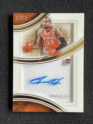 Grant Hill 2015-16 Panini Immaculate Collection Shadowbox Auto 49/60 #SS-GHL Foto 1 de 2