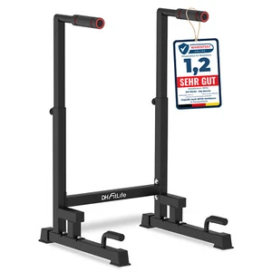 DH FitLife Dip Barren 100-130cm 9-fach verstellbar Parallettes Krafttraining - Bild 1 von 7
