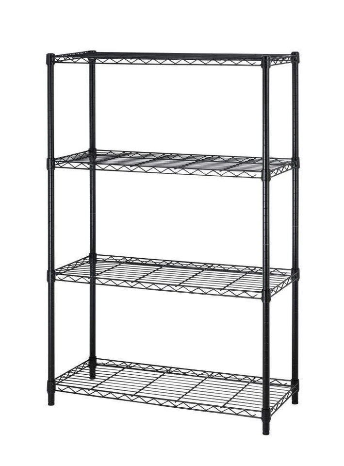 BestOffice 4 Tier Shelving Unit NSF Metal Large Storage Shelves Heavy Duty Grade
