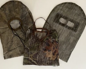Set of 3 Assorted Camo-Style Lightweight Hunting Face Coverings - Picture 1 of 8