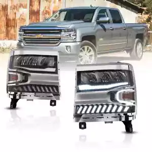 2016-2018 Chevrolet Silverado LED Headlights - Picture 1 of 12
