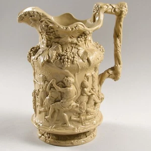 "Bacchanalian Dance" Relief Molded Jug by Charles Meigh Circa 1844 - Picture 1 of 6