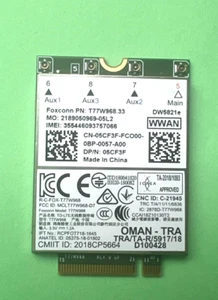 Dell WWAN DW5821e T77W968.33 LTE 4G 5CF3F für Dell Latitude 7424 5420 5424 - Bild 1 von 1