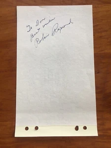 ACTRESS ROBIN RAYMOND HAND SIGNED AUTOGRAPHED PAPER "GIRLS IN CHAINS" - Picture 1 of 2