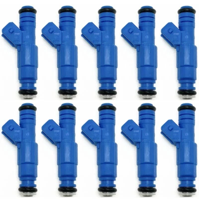 Set 10 UPGRADED FUEL INJECTOR FOR DODGE RAM 2500 3500 V10-8.0L 1994-1995 24LBS Foto 1 de 4