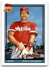 1991 Topps Traded Wally Backman Philadelphia Phillies #3T