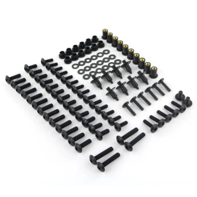 Kit completo de pernos de carrocería de carenado de acero aptos para Kawasaki Ninja ZX-7R Ninja ZX-9R Foto 1 de 4