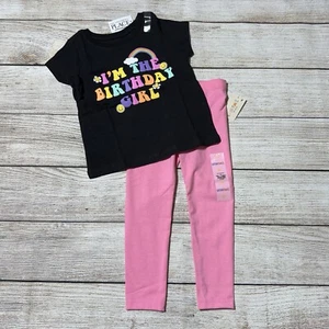 Toddler Girl “Birthday Girl” Outfit Size 2T. NWT! Colorful Shirt And Leggings. - Picture 1 of 6