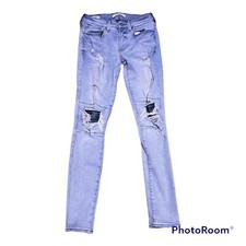 PACSUN light blue stacked skinny jeans SLIGHTLY USED Size 28x30 good condition
