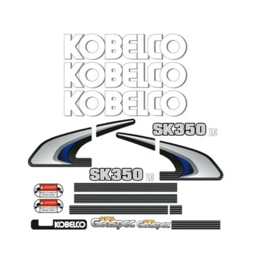 Kobelco SK350LC -8 Excavator Digger Decal Set — 第 1/3 张图片