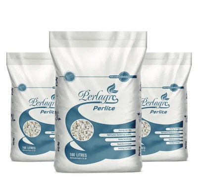 Premium Perlite 0.5L / 1L / 2L / 5L / 10L / 50L 100L  grade 1 to 6mm Hydroponics - Image 1 of 4
