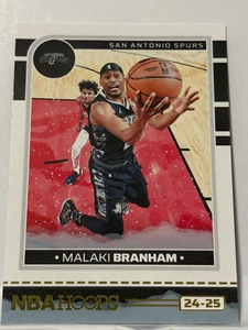 2024-25 Panini NBA Hoops Basketball Malaki Branham Card #79 San Antonio Spurs - Picture 1 of 2