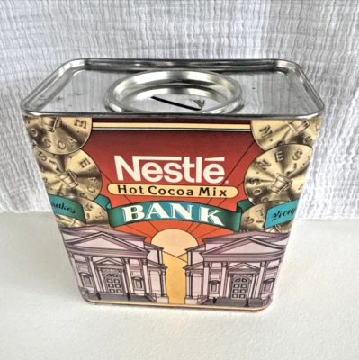 Vintage Nestle Chocolate / Cocoa Bank Advertising Hot Cocoa Collectible Made USA - Image 1 of 4