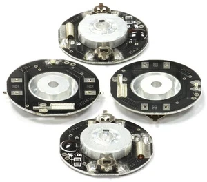 Eclairage de roue à LED (x4) hexagone aluminium 12 mm + piles - Picture 1 of 1