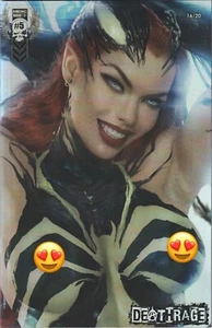 Deathrage #2 - Goop Venomized Mary Jane de cerca bonita variante cromada - casi nuevo+ - Imagen 1 de 2