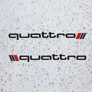 Pair Quattro Stripe Decal Vinyl Sticker (10", 17", 20") for Audi Cars - Picture 1 of 17