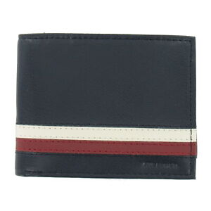 Tommy Hilfiger Men's Bi-Fold Wallet 2-Fold (Navy) $48