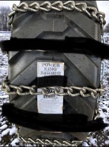 2 NEW **USA**  15-19.5NHS SNOW ICE MUD TIRE CHAINS SKID STEER TRACTOR