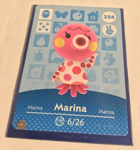 Tarjeta Amiibo Animal Crossing New Horizons Nueva Hoja #234 Marina Etiqueta NFC - Imagen 1 de 2