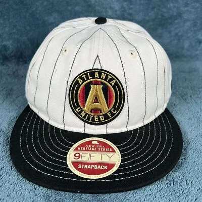 New Era 59Fifty Atlanta United FC Heritage Series Correa Negro Blanco Sombrero Nuevo Foto 1 de 4