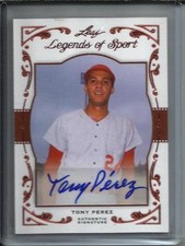 Tony Perez 2011 Leaf Legends of Sport Autograph #08/26