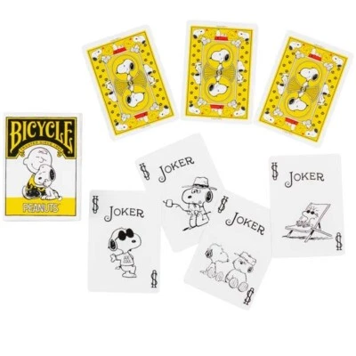 Bicycle Peanuts Snoopy Playing Cards Vol.2 Yellow Trump new from Japan - Image 1 of 4