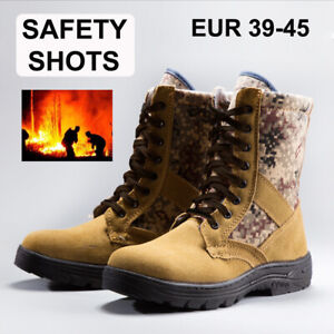 Zapatillas para hombres y mujeres de seguridad ligero Gorra Puntera De Acero Zapatos De Senderismo Botas De Trabajo N1