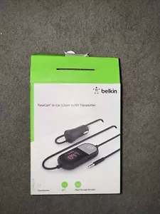 Belkin 1-port USB-A TuneCast In-Car 3.5mm Aux Audio to FM Transmitter - Picture 1 of 2