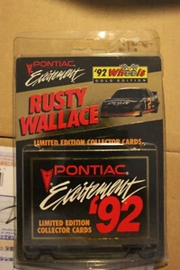 Rusty Wallace #2 Pontiac Excitement 1992 Wheels 'Gold Edition' 14 cards Sealed - Picture 1 of 2