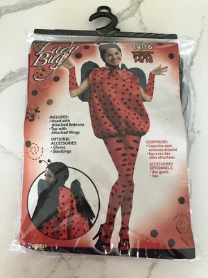 Forum Novelties Women’s Lady Bug Halloween Costume Size 14/16 - Image 1 of 4