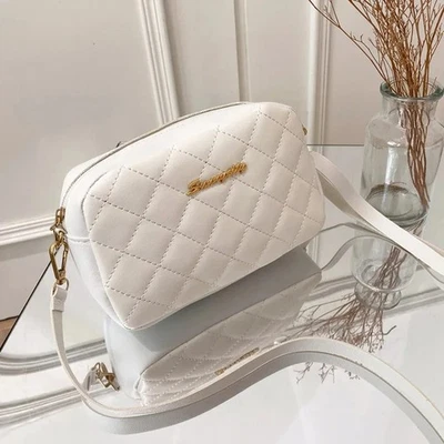 Elegante Bolso Mensajero Bordado para Mujer - Acento Pompón, Moda de Moda Foto 1 de 4