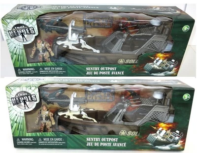 RARO True Heroes Sentry Outpost Lote Barcos de Pistola Juego TRU Exclusivo Escala GI Joe Foto 1 de 4