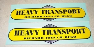 Pair Vintage Richard Heavy Transport Trailer Stickers KY-012 - Picture 1 of 1