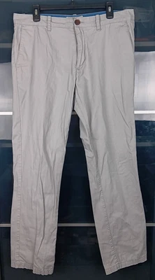 Men's 36x32 The Original Penguin Pants Lightweight Cotton Gray Chino - Image 1 of 4