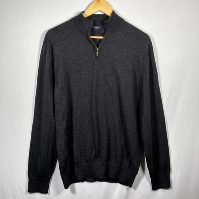 Suéter Charles Tyrhwhitt 100 % lana merino 1/4 cremallera para hombre suéter grande Academia Foto 1 de 4