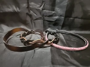 Lot 3 .5" Headbands Resin Acrylic Vntg L13 - Picture 1 of 4