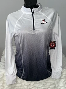 ARIZONA WILDCATS COLOSSEUM MAGIC LIGHTWEIGHT FITTED 1/4 ZIP TOP WOMENS LRG NWT - Picture 1 of 2