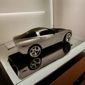 🔥 Hot Wheels 2003 Chevrolet C6 Corvette Convertible - Machine Silver 1/18 - Picture 1 of 6