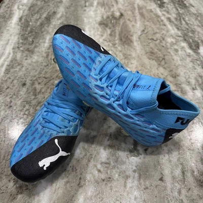 Puma Future 5.1 Netfit FG/AG UK 7 US 8 Football Boots Blue/Black Cleats - Image 1 of 4