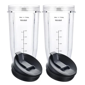 Tazze Frullatore per Frullatore Ninja, Tazza 24OZ con Coperchi Sip & Seal, Compatibile con... - Foto 1 di 8