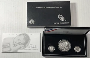 2015 March of Dimes Commemorative Proof Silver 3 Coin Set US Mint Box & COA - Picture 1 of 3