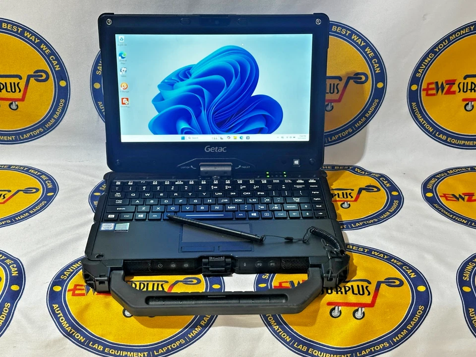 GETAC V110 G5 RUGGED AIO LAPTOP / TABLET i5-8265U 1TB  SSD 24GB RAM WIN 11 TOUCH - Image 1 of 4