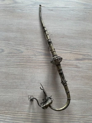Metall Pfeife, Souvenir aus Thailand, ca. 60 Jahre alt - Bild 1 von 4