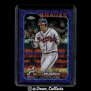 2024 Topps cromo #255 Sean Murphy Atlanta Braves mota púrpura #/299 - Imagen 1 de 2
