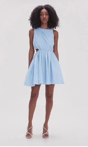 Aje Dress Size AU 12 / US 8 Abbey Twisted Mini Linen Blend Lined Short RRP: $425 - Picture 1 of 8